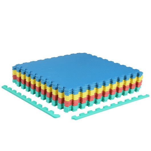 12 Pack Non-Slip Protective Interlocking EVA Foam Floor Tiles-Multicolor LuxuryLifeWay Online Store