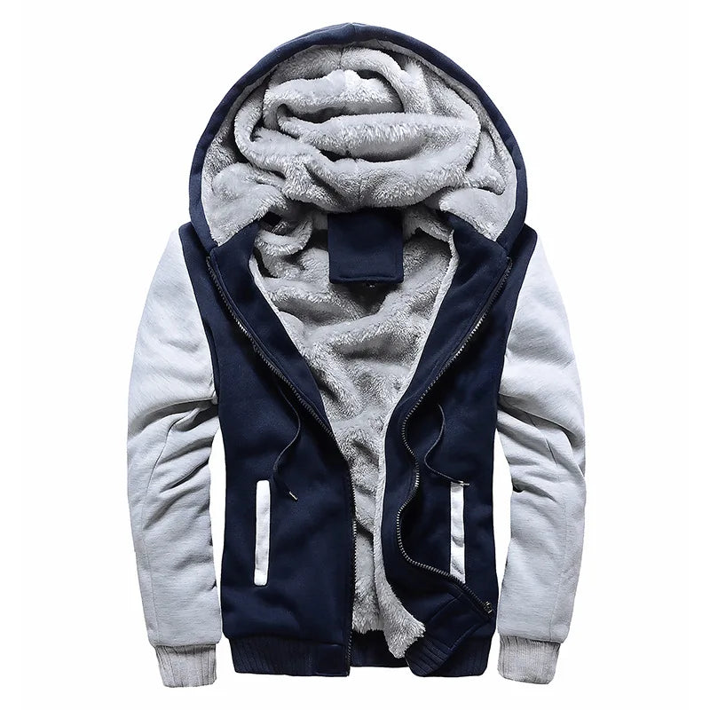 Men's Jacket Camouflage Thicken Winter Jackets for Men Fleece Long Sleeve Coat Man Casual Hoodies Streetwear Men's Coats Pi-Mart