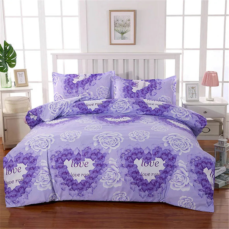 Multi-size Sheet Duvet Cover Pillowcase  Home Textile Bedding Single Piece Bedding Single Person Double Quilt Cover Pi-Mart