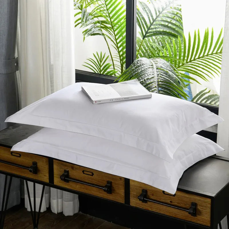 Premium Hotel White Oversize Duvet Cover Bed Sheet set 100%Nature Cotton Soft 600TC Bedding set Twin Full Queen King size 4Pcs LadyShow.Store