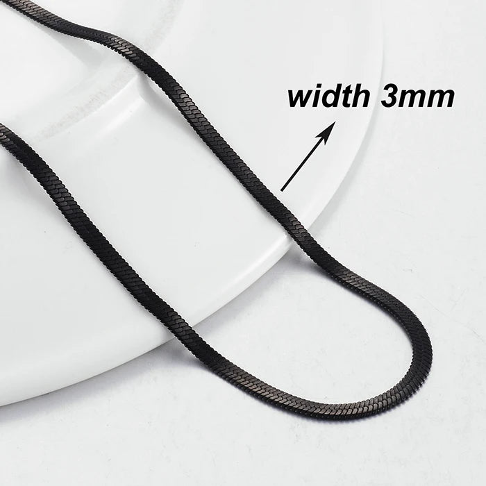 New Fashion Popular Black Necklace Men And Women Hip-Hop Dark Style Classic Jewelry Pi-Mart