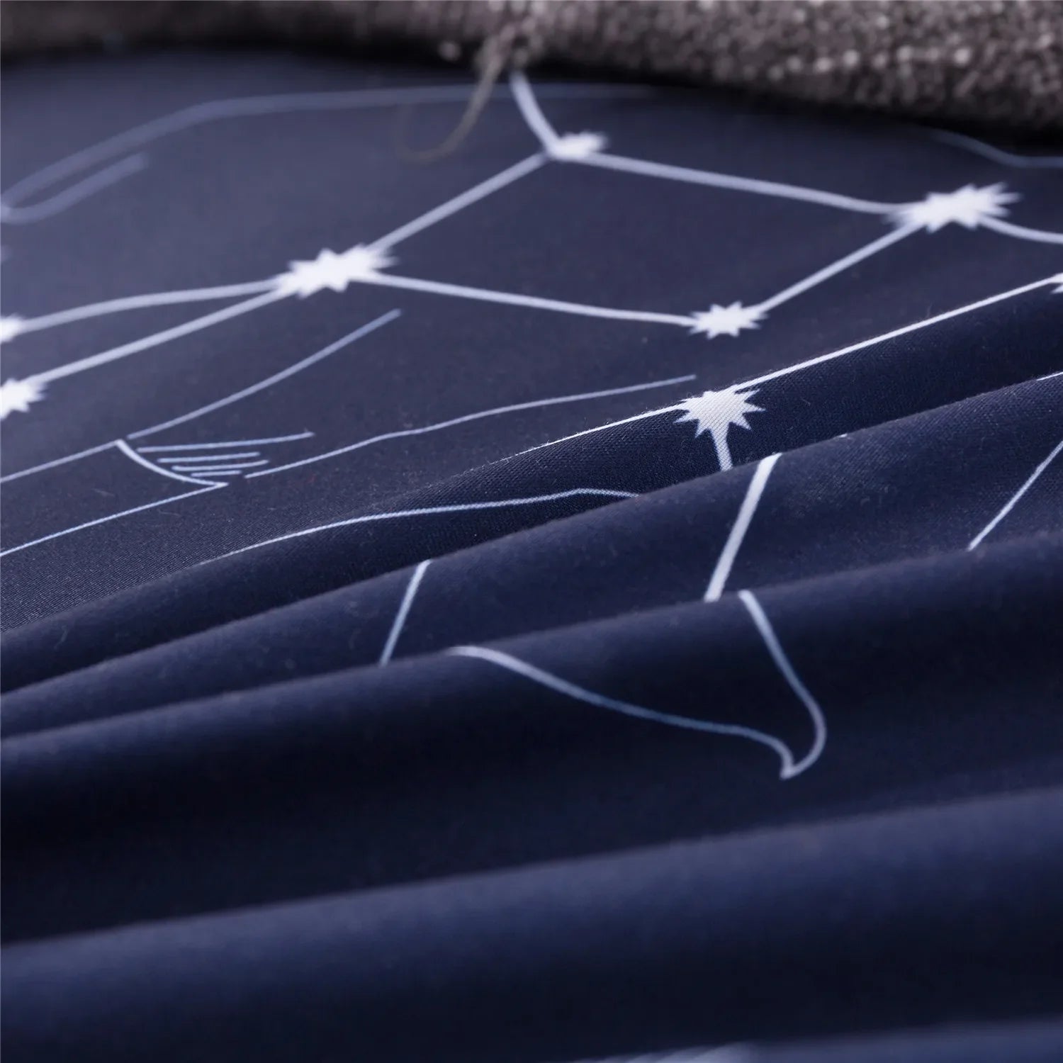 3pcs Set Blue Starry Sky Duvet Cover Bedding Set Double Bed Duvet Cover Twin King Size Bed Constellation Pattern Bed Sheet Set LadyShow.Store
