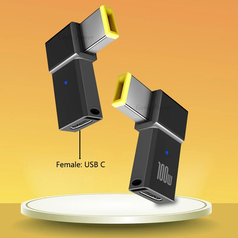 100W USB Type C Fast Charging Adapter Plug Connector Universal USB C Laptop Charger Converter for Dell Asus Hp Acer Lenovo Pi-Mart