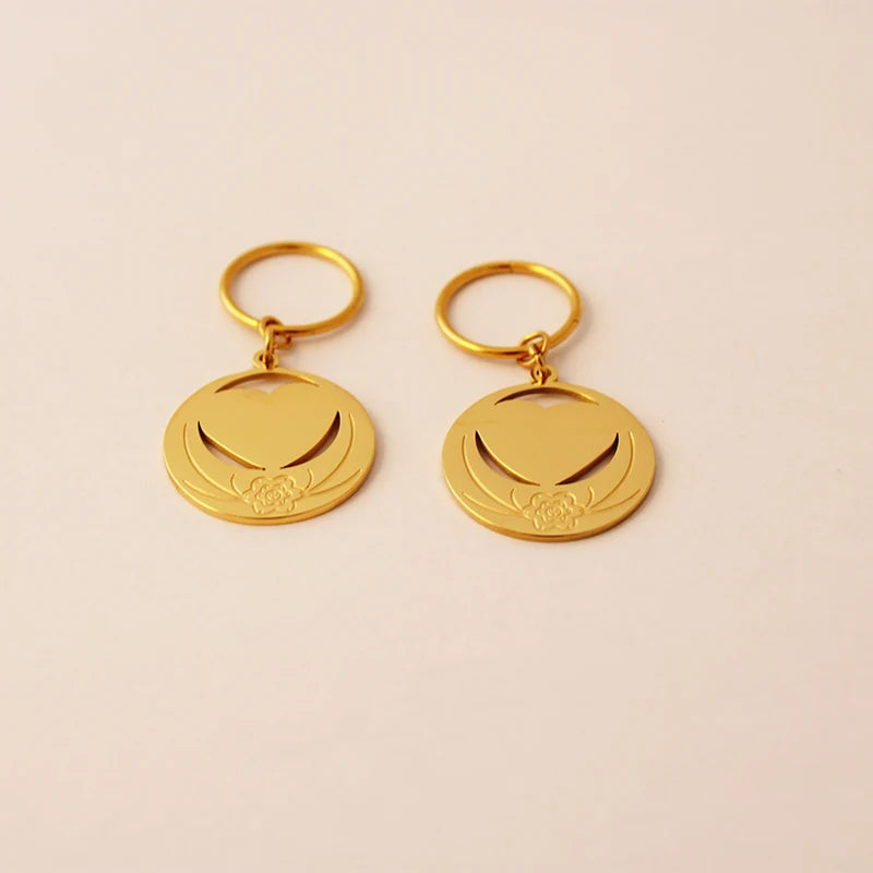 New Zealand Kiribati Hawaii Coconut Tree Shape Earrings for Women Girls Gold Color Stainless Steel Jewelry Gift Pi-Mart