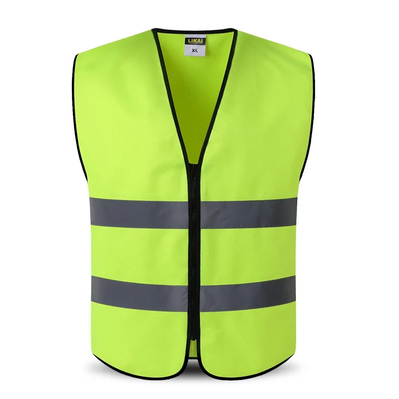 High Visibility Reflective Vest Working Clothes Motorcycle Cycling Sports Outdoor Reflective Safety Clothing Reflective Jacket LadyShow.Store