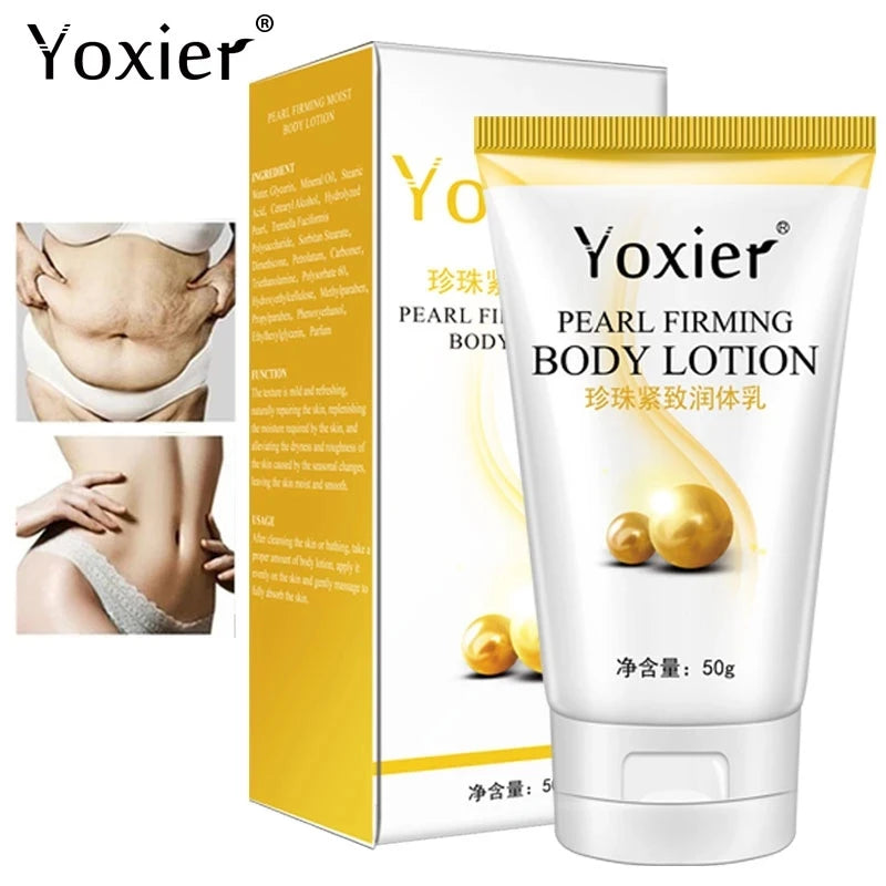 Yoxier Pearl Firming Body Lotion Slimming Cellulite Massage Remove Stretch Marks Cream Treatment Body Skin Care Health Lift Tool Pi-Mart