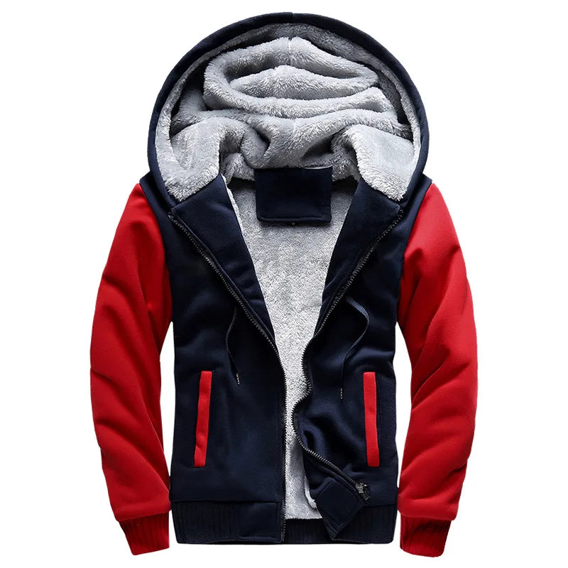 Men's Jacket Camouflage Thicken Winter Jackets for Men Fleece Long Sleeve Coat Man Casual Hoodies Streetwear Men's Coats Pi-Mart