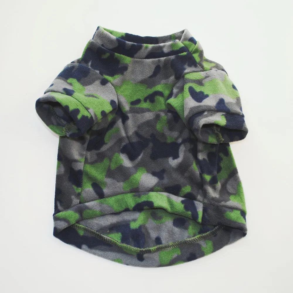 Chihuahua Clothes Cute Printed Small Dog Clothes French Bulldog Dogs Clothes Pets Warm Fleece Dog Winter Coat Puppy Dog Costume Pi-Mart