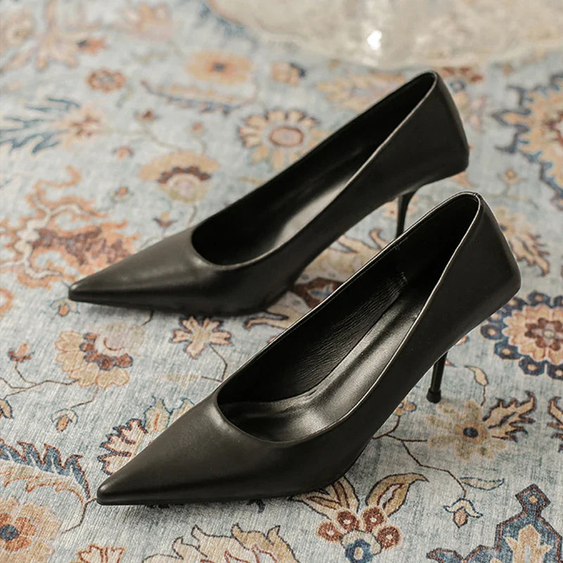 Eiyken Sexy Green Thin High Heels Pumps Women Pointed Toe Slip On Shoes Elegant Prom Wedding Stripper Ladies Sandals LadyShow.Store