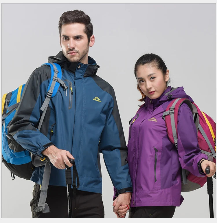 TRVLWEGO Women's Waterproof Hiking Jacket Windproof Windbreaker Camping Hunting Climbing Trekking Fishing Coat Outdoor Clothing Pi-Mart