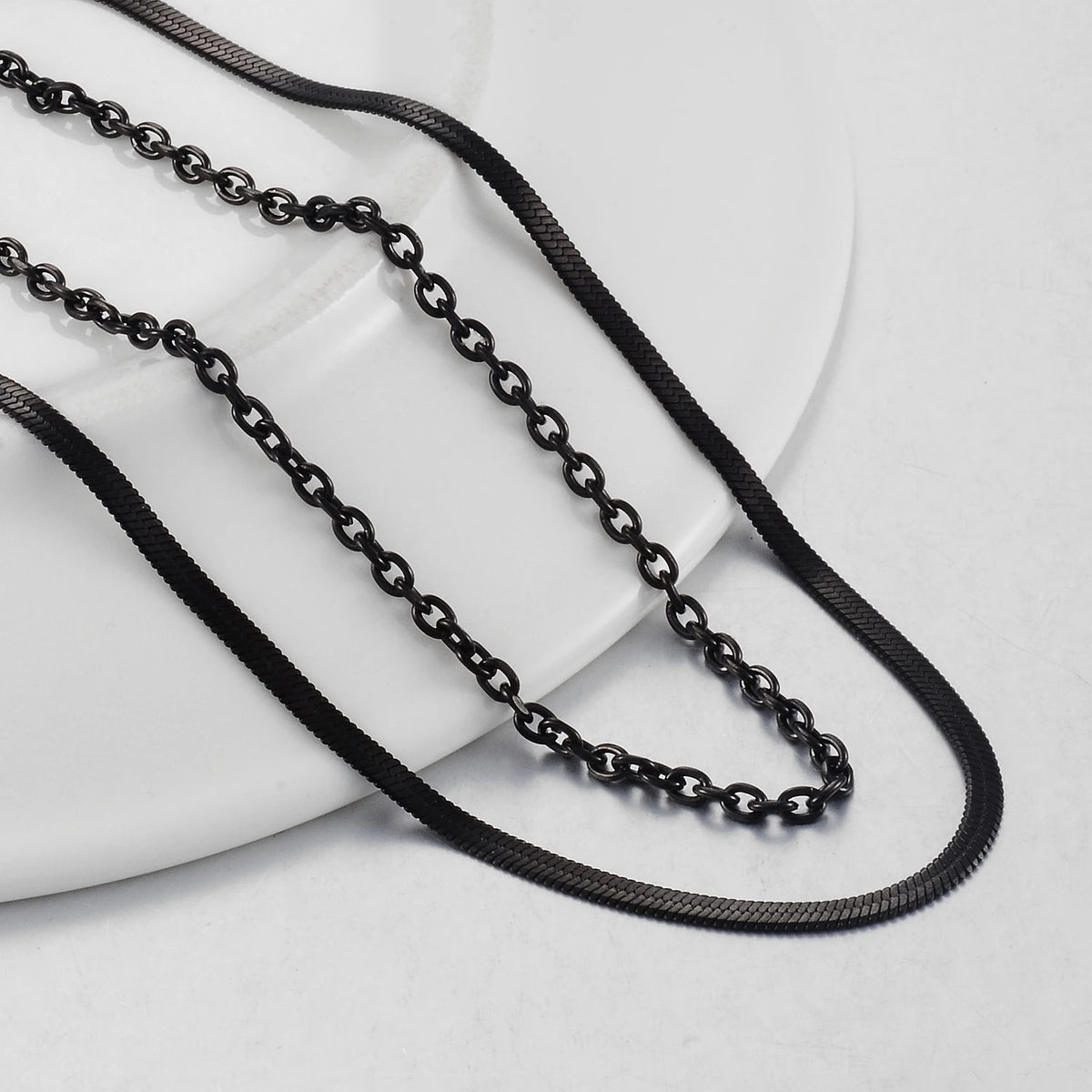 New Fashion Popular Black Necklace Men And Women Hip-Hop Dark Style Classic Jewelry Pi-Mart