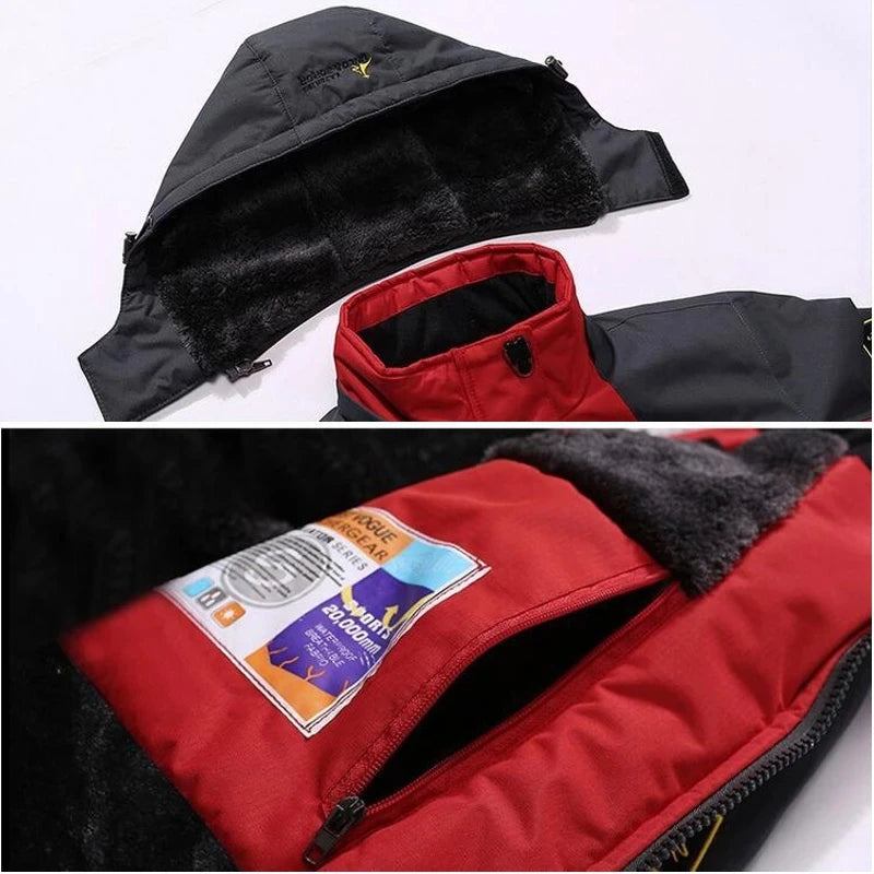 Winter Parka Men Windbreak Plus Thick Warm Windproof Fur Coats Male Military Hooded Anorak Jackets Men's Winter Jackets Pi-Mart
