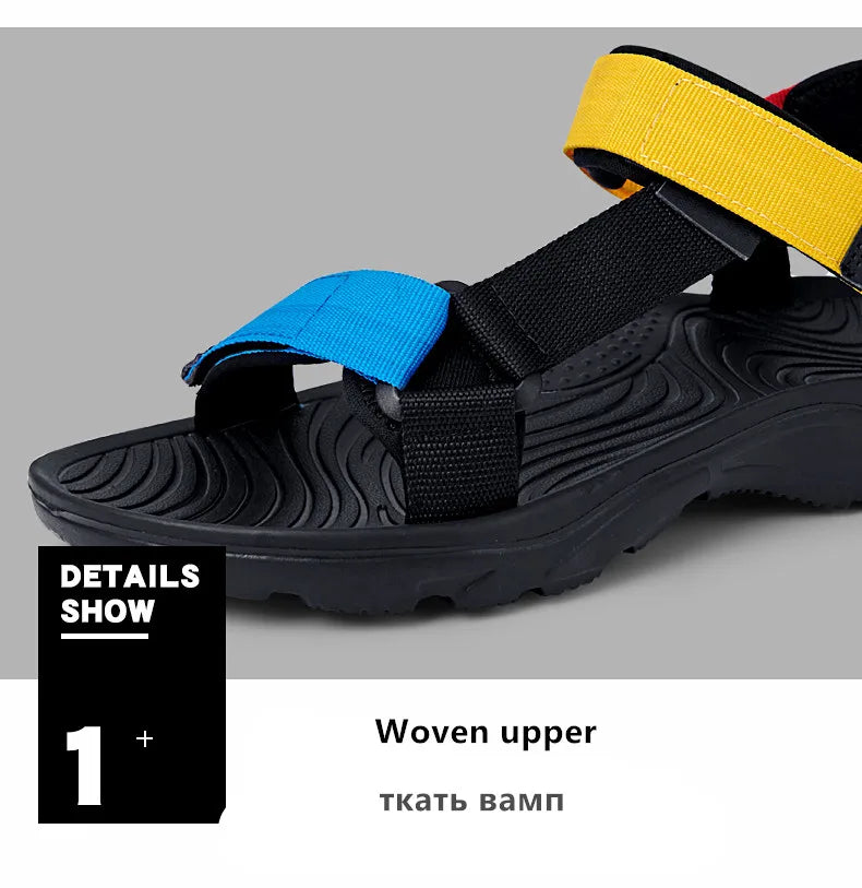 2026 New Men Sandals Non-slip Summer Flip Flops High Quality Outdoor Beach Slippers Casual Shoes Cheap Men's shoes Water Shoes Pi-Mart