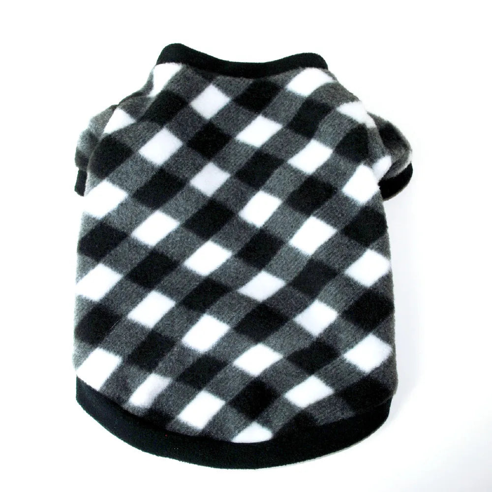 Chihuahua Clothes Cute Printed Small Dog Clothes French Bulldog Dogs Clothes Pets Warm Fleece Dog Winter Coat Puppy Dog Costume Pi-Mart
