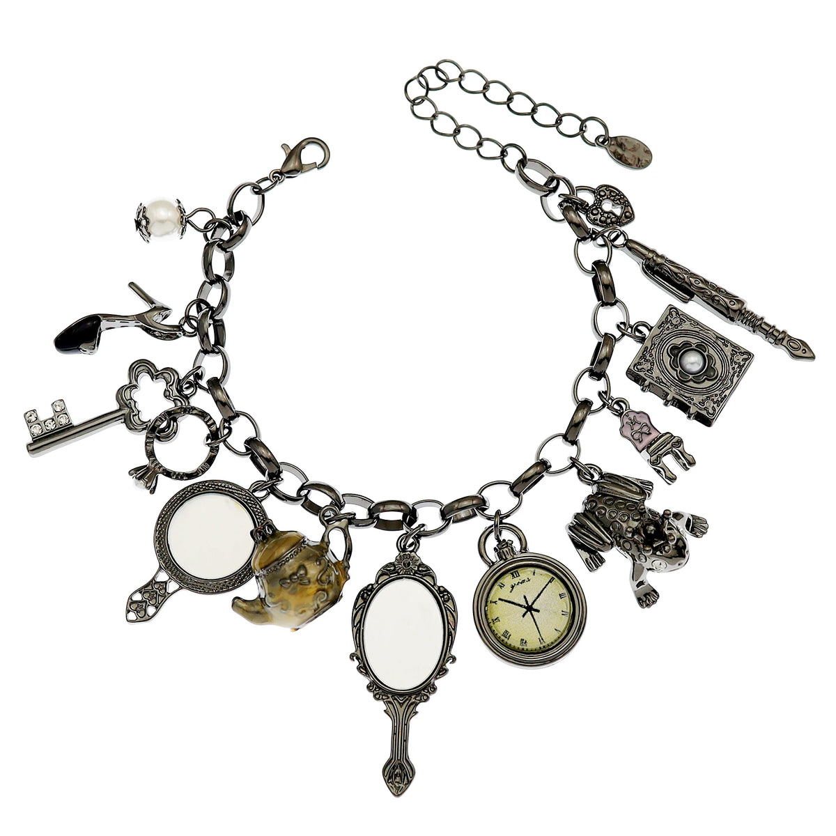 Clearance_Cat Pendant Charm Chain Link Bracelets For Women Cowgirl Cuff Bangles Fashion Jewelry Egyptian Bastet Pulseira Accesso Pi-Mart