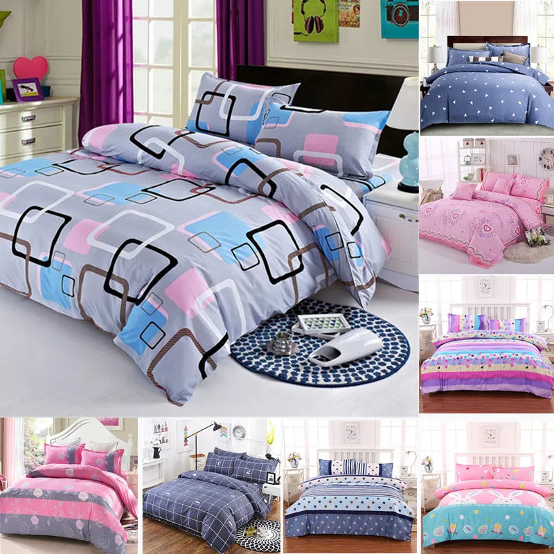 Multi-size Sheet Duvet Cover Pillowcase  Home Textile Bedding Single Piece Bedding Single Person Double Quilt Cover Pi-Mart
