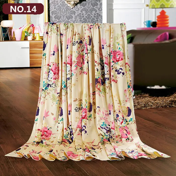 Duvet Cover 1PC Both Sides 100% Mulberry Silk Printed Colors Comfortable Sizes Can Be Customized Pi-Mart