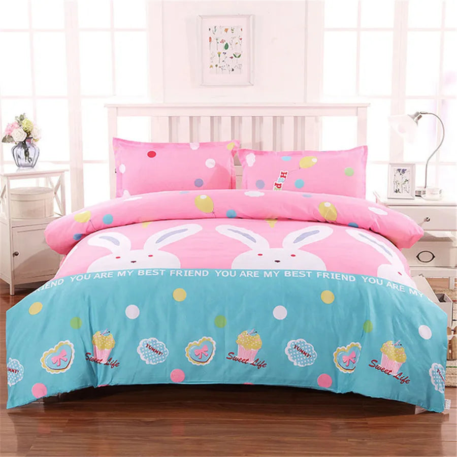 Multi-size Sheet Duvet Cover Pillowcase  Home Textile Bedding Single Piece Bedding Single Person Double Quilt Cover Pi-Mart
