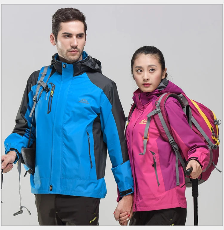 TRVLWEGO Women's Waterproof Hiking Jacket Windproof Windbreaker Camping Hunting Climbing Trekking Fishing Coat Outdoor Clothing Pi-Mart