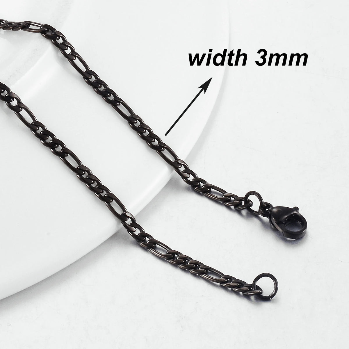 New Fashion Popular Black Necklace Men And Women Hip-Hop Dark Style Classic Jewelry Pi-Mart