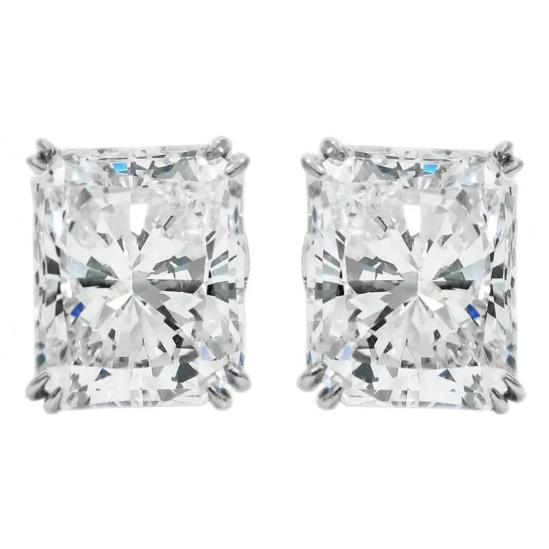 CAOSHI Stylish Simple Stud Earrings for Women Trendy Modern Style Dazzling Zirconia Accessories Wedding Engagement Jewelry Gift Pi-Mart
