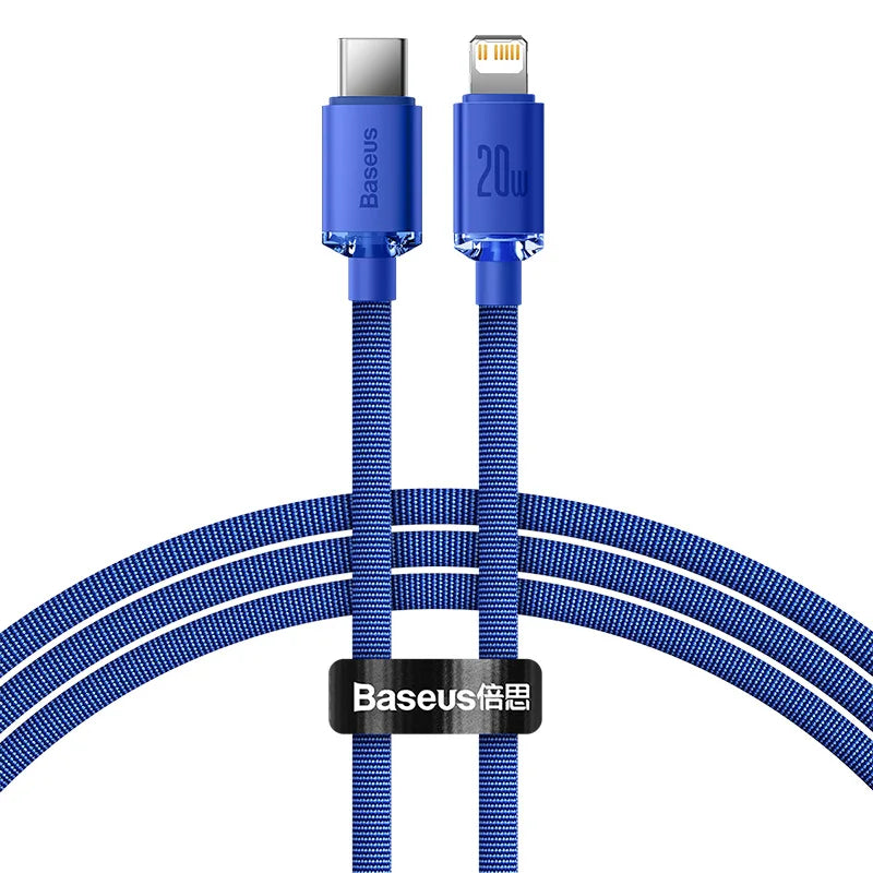Baseus USB Type C PD 20W Cable for iPhone 14 13 12 Pro X 8 Fast USB C Cable for iPhone Charging Cable USB Type C Cable Wire Code Pi-Mart