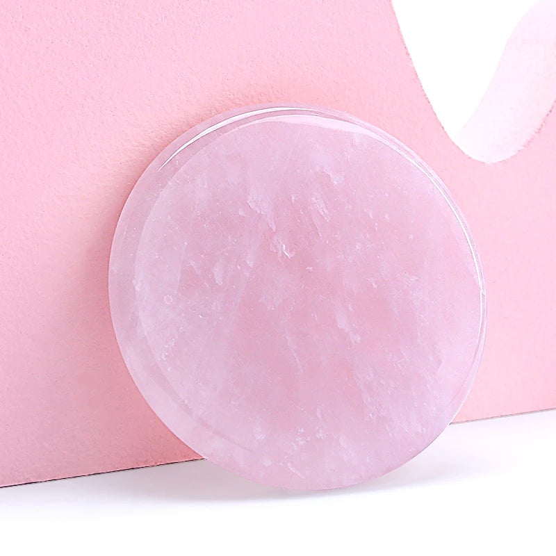 Glue Pallet Eyelashes Extensions Pink Green Jade Stone Reusable False Eye Lashes Adhesive Pallet Pad Holder Makeup Accessories Pi-Mart