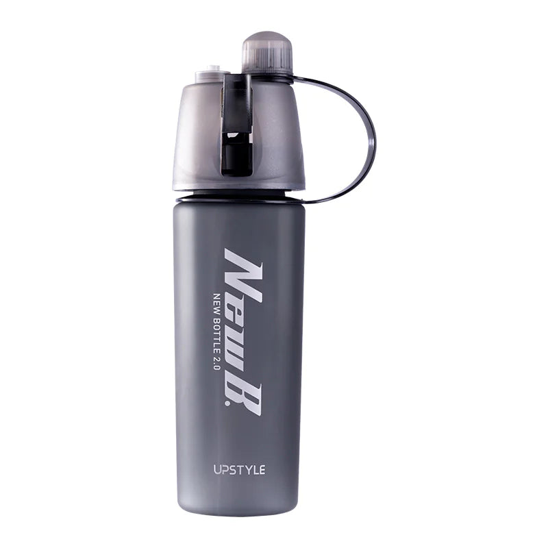 Portable Sports Spray Water Bottle (Plastic)