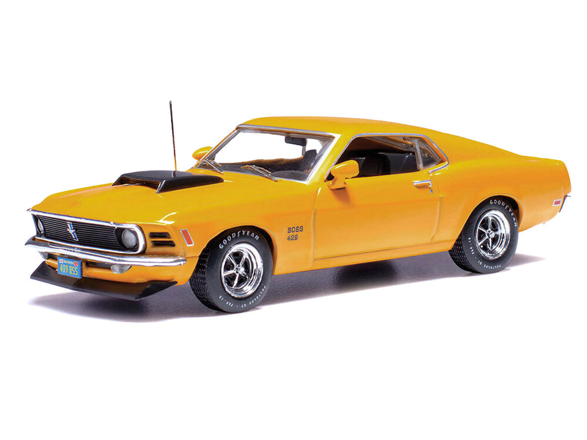 1970 Ford Mustang Boss 429 Bright Yellow with Black Hood Scoop 1/43 Diecast Model Car by IXO Models LuxuryLifeWay Online Store