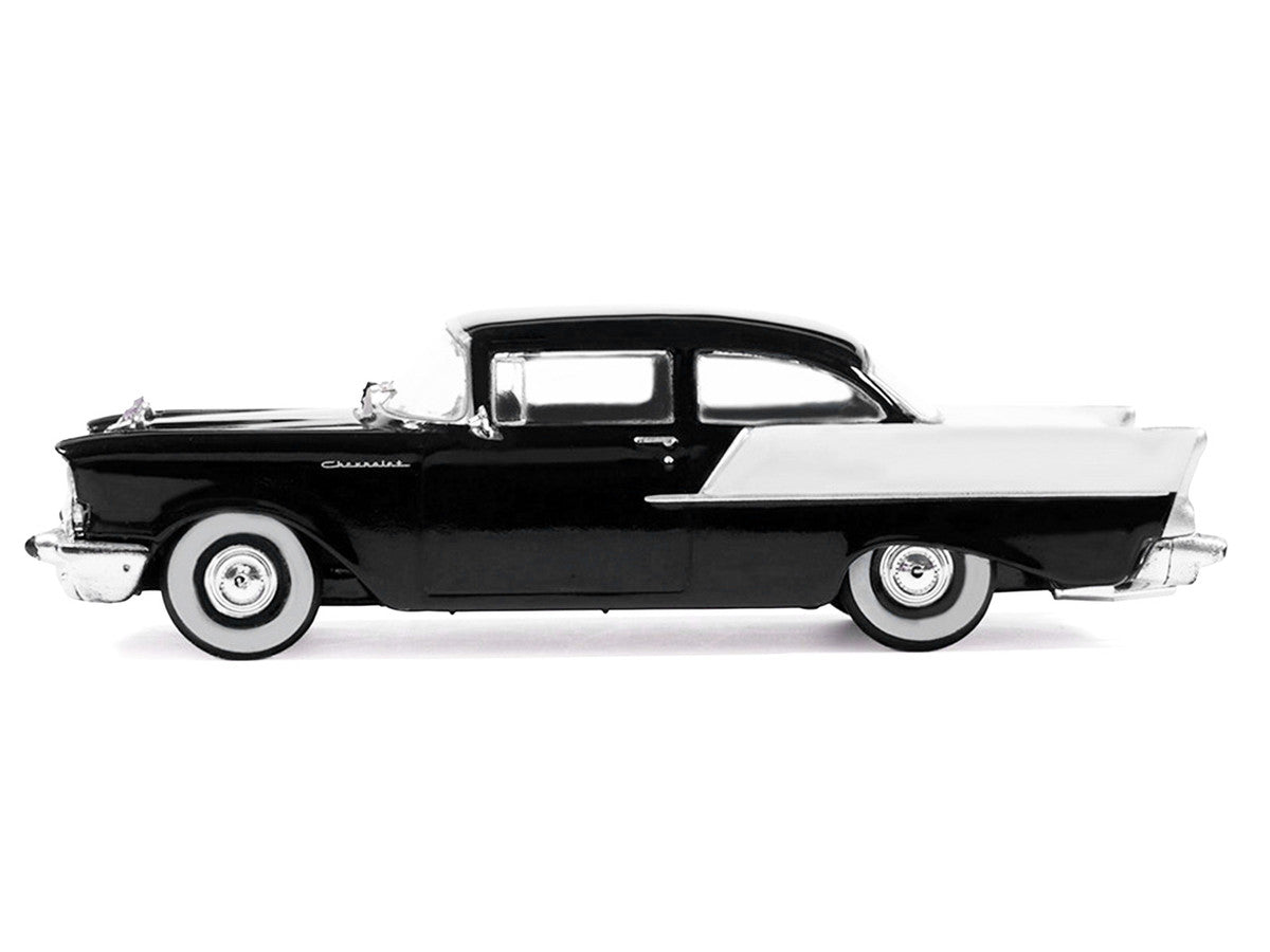 1957 Chevrolet One-Fifty Sedan Black and White 1/64 Diecast Model Car by IXO Models LuxuryLifeWay Online Store