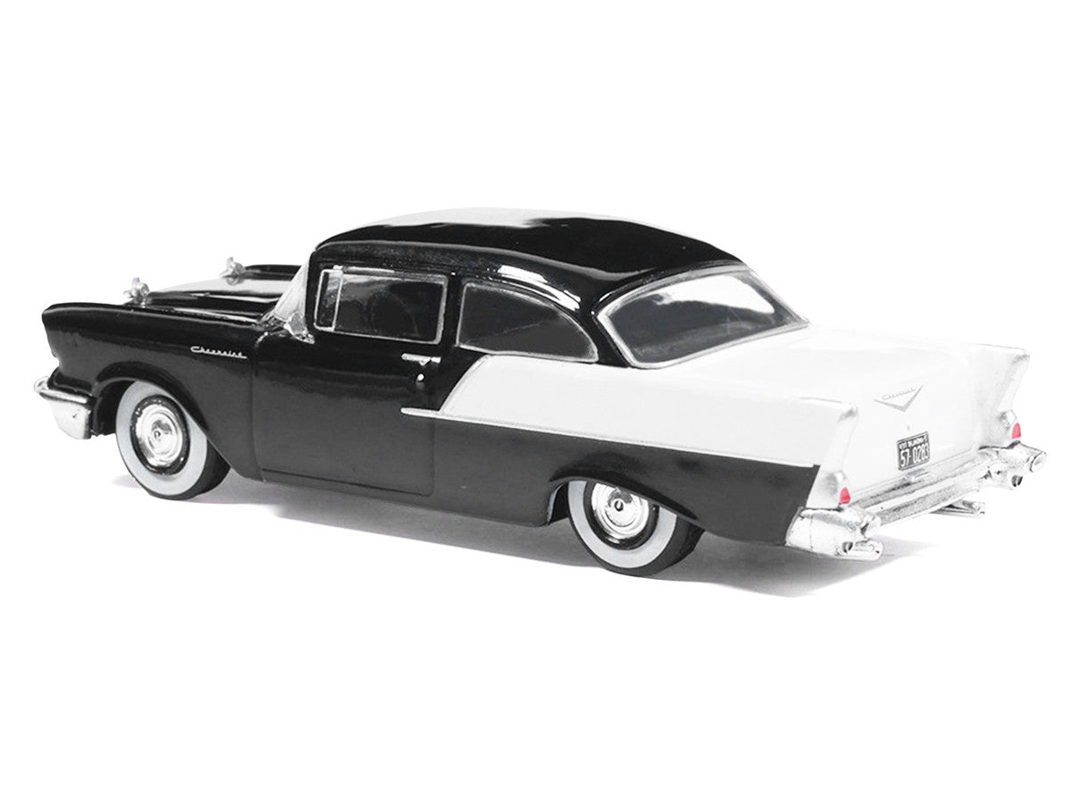1957 Chevrolet One-Fifty Sedan Black and White 1/64 Diecast Model Car by IXO Models LuxuryLifeWay Online Store