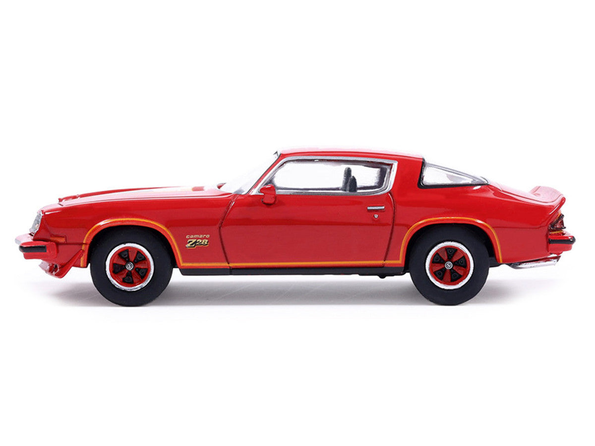 1977 Chevrolet Camaro Z28 Red with Hood Stripes 1/64 Diecast Model by IXO Models LuxuryLifeWay Online Store