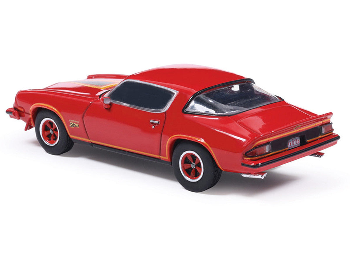 1977 Chevrolet Camaro Z28 Red with Hood Stripes 1/64 Diecast Model by IXO Models LuxuryLifeWay Online Store