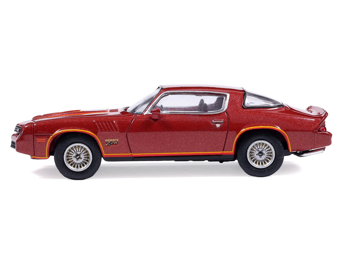 1978 Chevrolet Camaro Z28 Carmine Red Metallic with Red Interior 1/64 Diecast Model Car by IXO Models LuxuryLifeWay Online Store