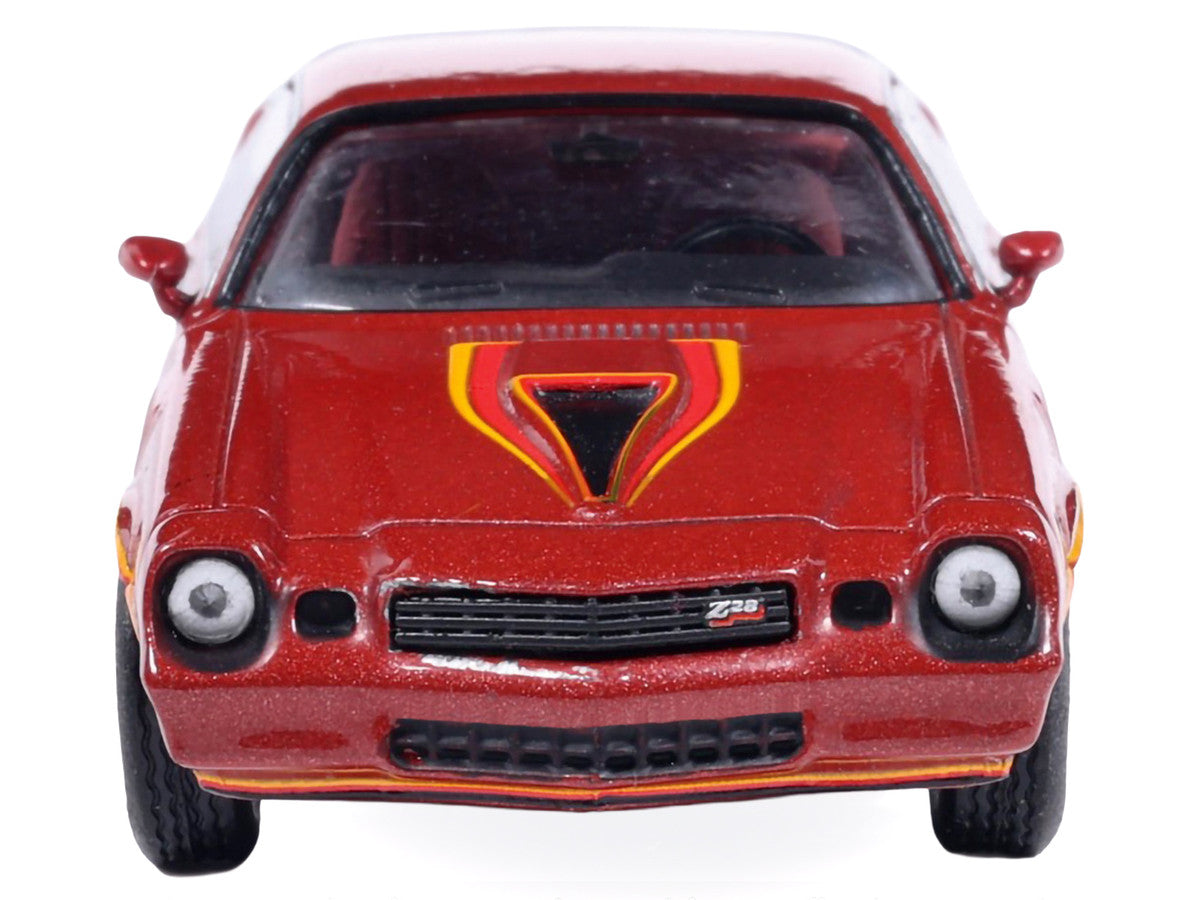 1978 Chevrolet Camaro Z28 Carmine Red Metallic with Red Interior 1/64 Diecast Model Car by IXO Models LuxuryLifeWay Online Store