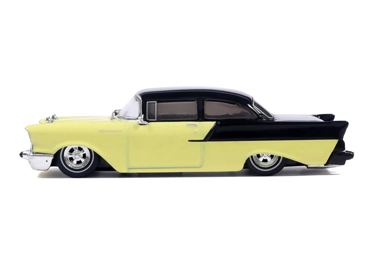 1957 Chevrolet One-Fifty Lowered Colonial Cream and Onyx Black 1/64 Diecast Model Car by IXO Models LuxuryLifeWay Online Store