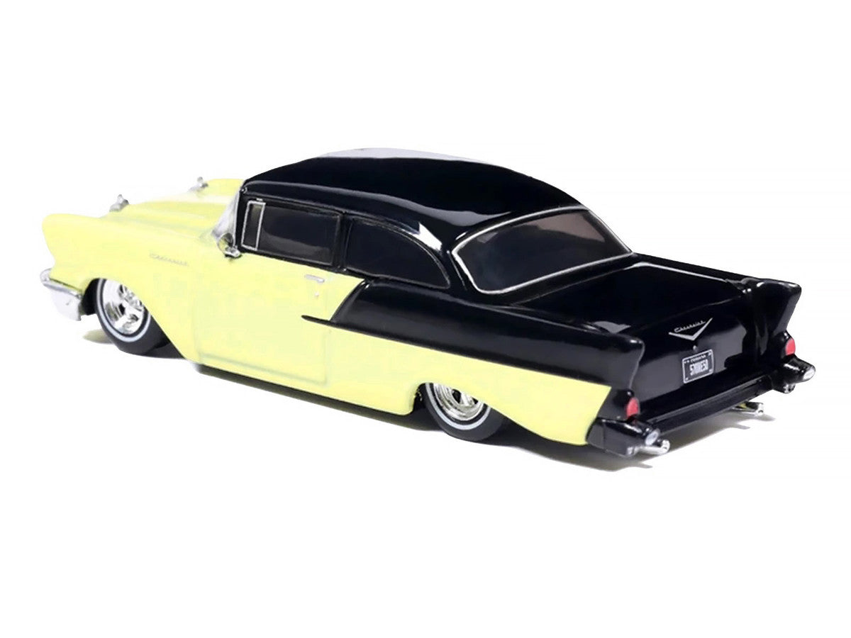 1957 Chevrolet One-Fifty Lowered Colonial Cream and Onyx Black 1/64 Diecast Model Car by IXO Models LuxuryLifeWay Online Store