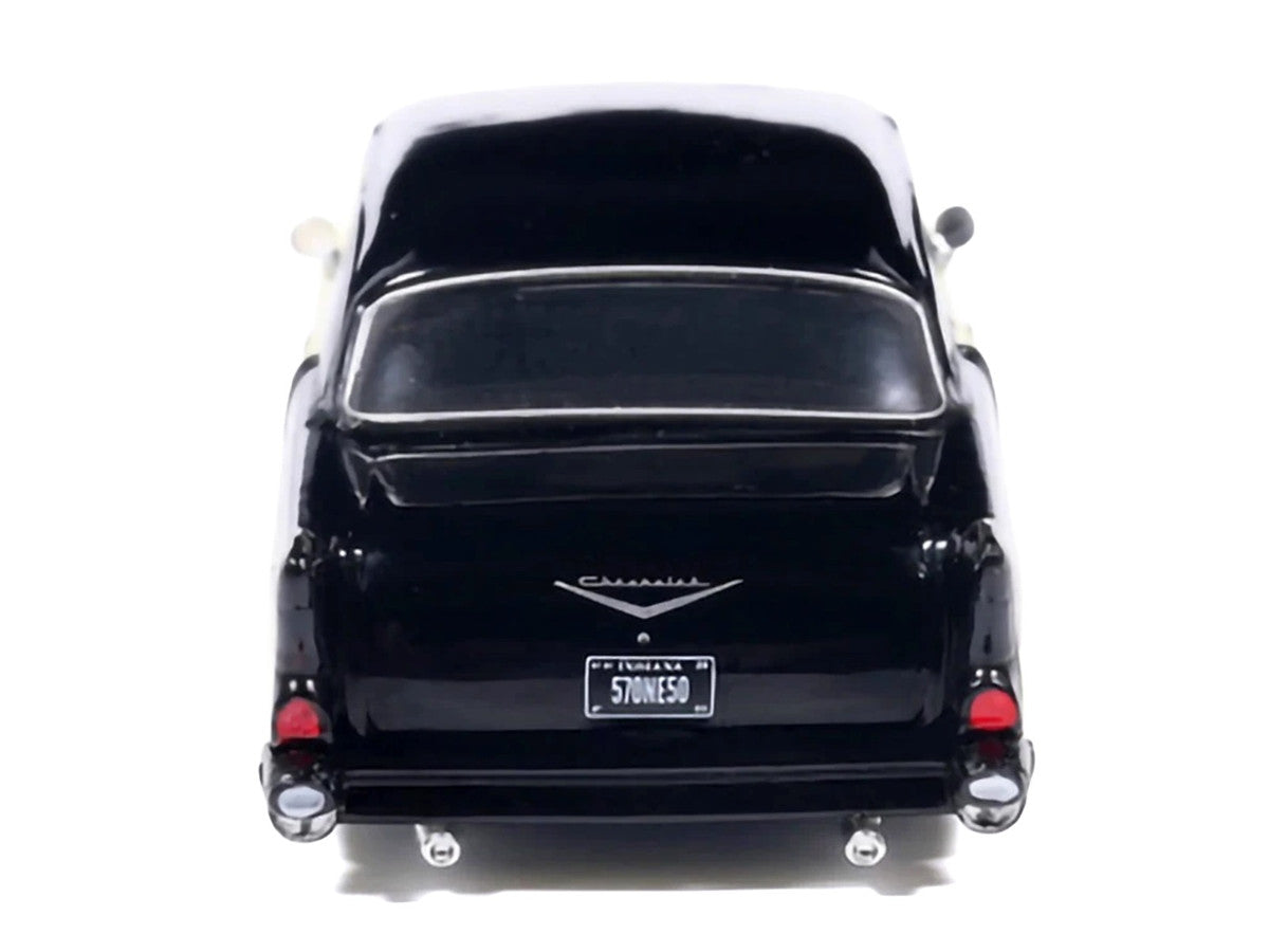 1957 Chevrolet One-Fifty Lowered Colonial Cream and Onyx Black 1/64 Diecast Model Car by IXO Models LuxuryLifeWay Online Store