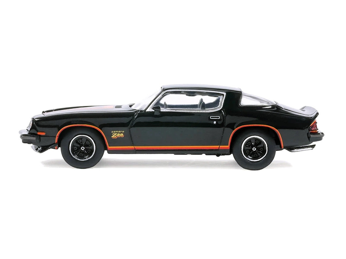 1977 Chevrolet Camaro Z28 Black with Stripes 1/64 Diecast Model Car by IXO Models LuxuryLifeWay Online Store