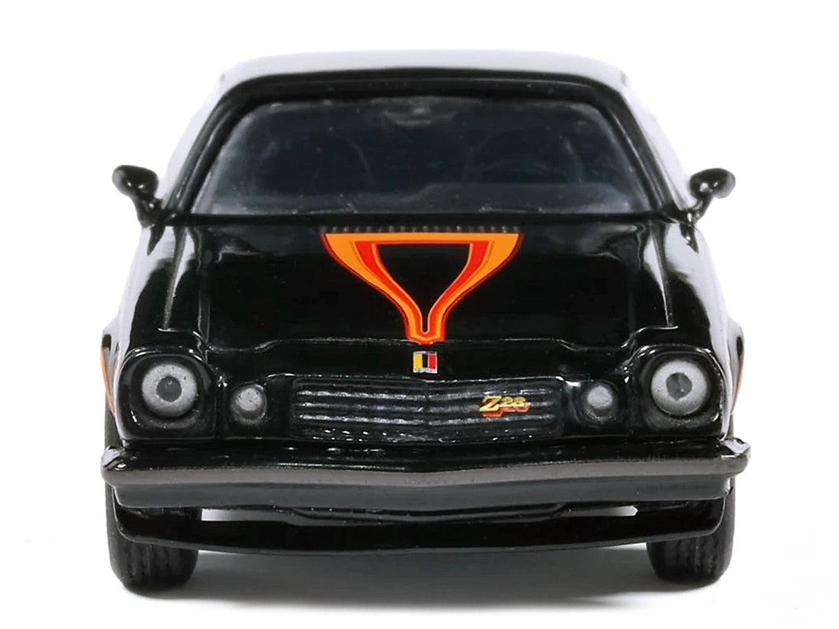 1977 Chevrolet Camaro Z28 Black with Stripes 1/64 Diecast Model Car by IXO Models LuxuryLifeWay Online Store