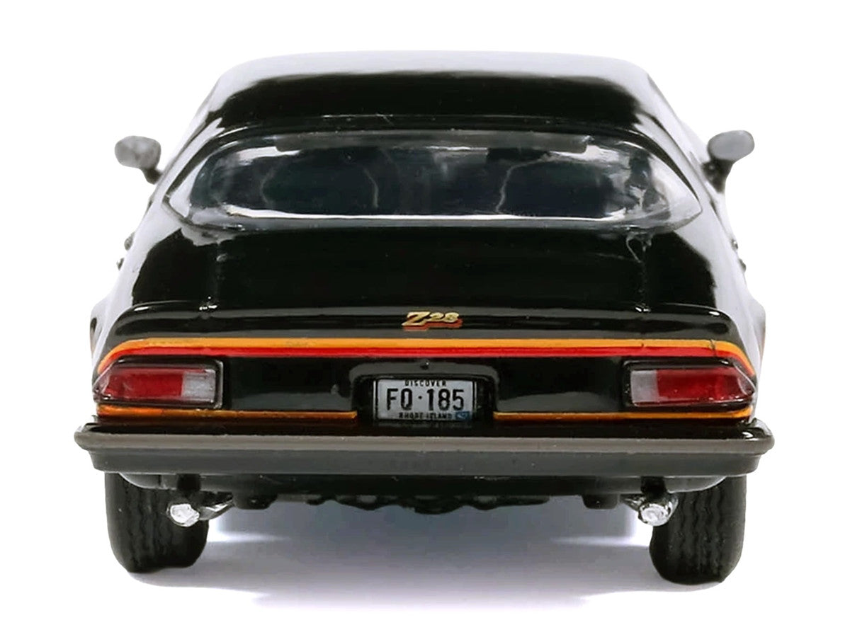 1977 Chevrolet Camaro Z28 Black with Stripes 1/64 Diecast Model Car by IXO Models LuxuryLifeWay Online Store