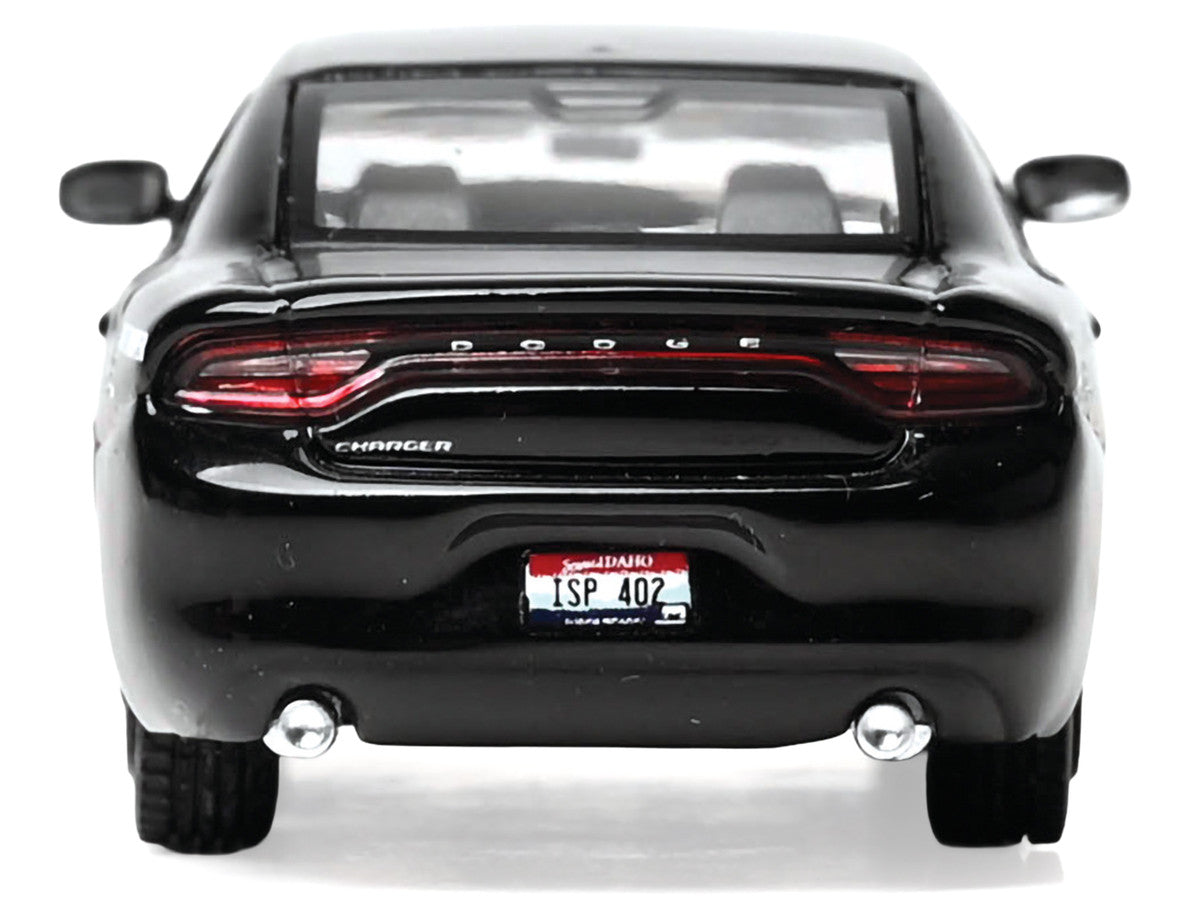 2023 Dodge Charger Pursuit "Idaho State Police" Black with White Stripes 1/64 Diecast Model by IXO Models LuxuryLifeWay Online Store