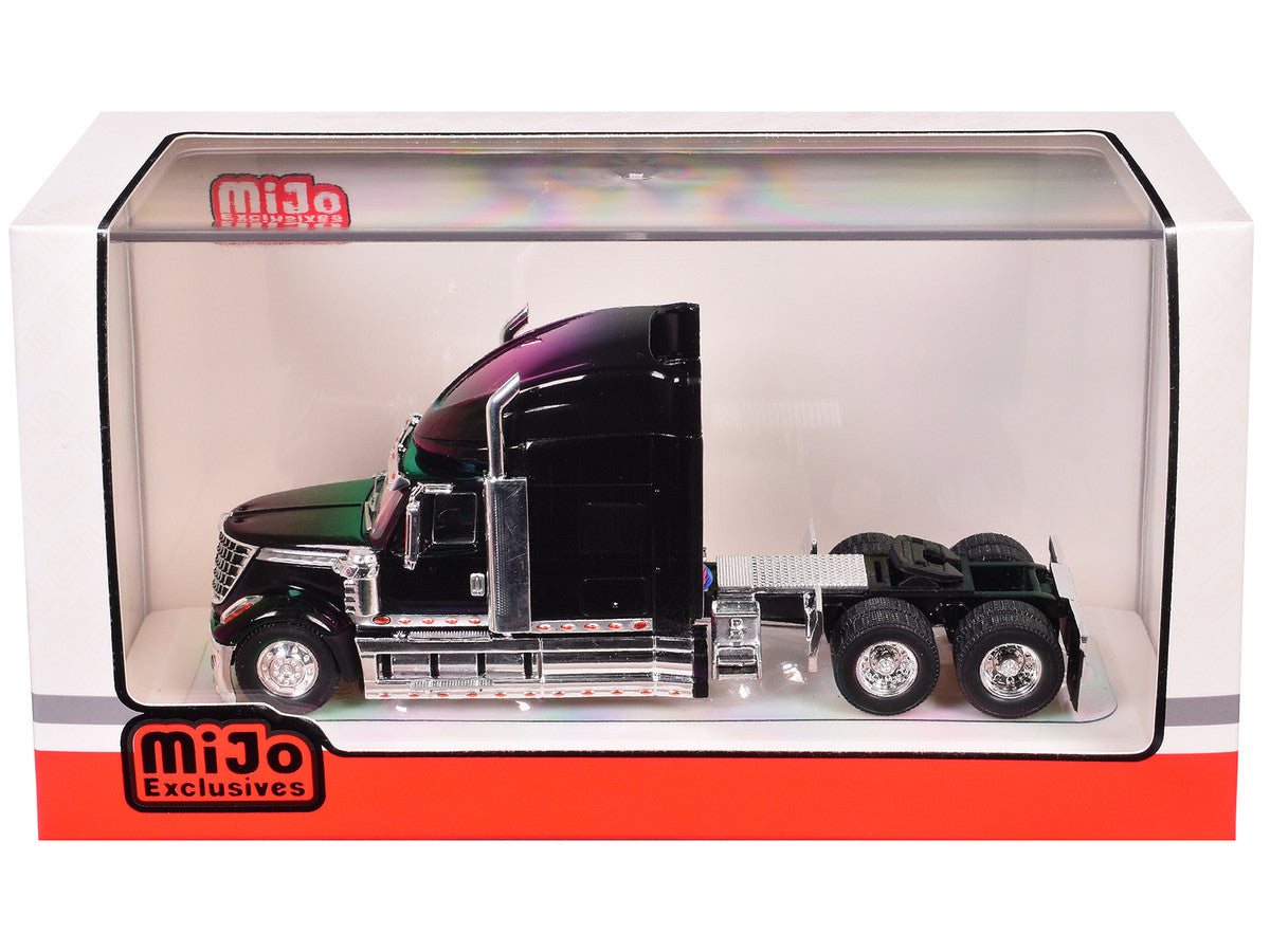 2010 International Lonestar Truck Tractor Black 1/64 Diecast Model by IXO Models LuxuryLifeWay Online Store