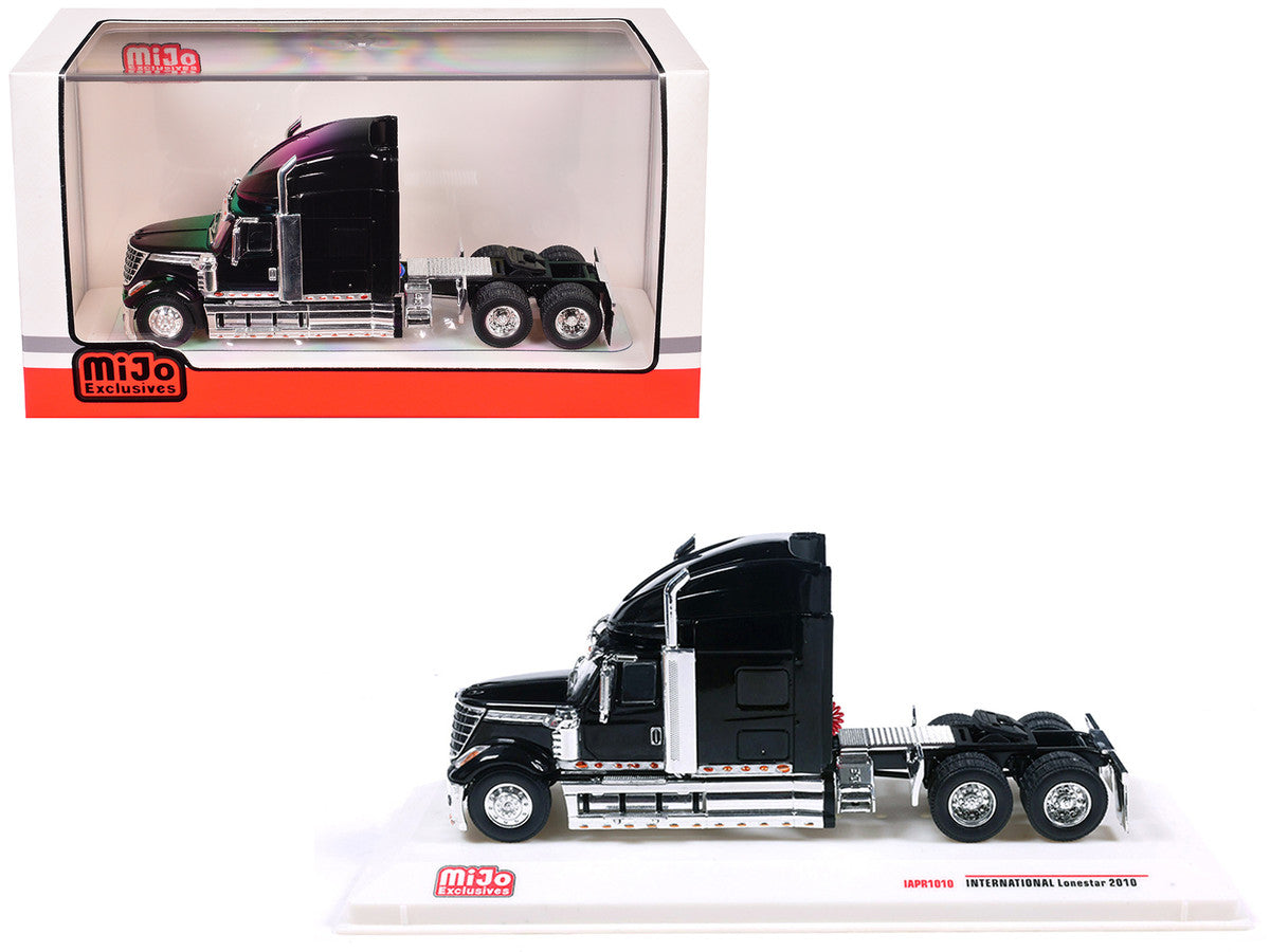 2010 International Lonestar Truck Tractor Black 1/64 Diecast Model by IXO Models LuxuryLifeWay Online Store