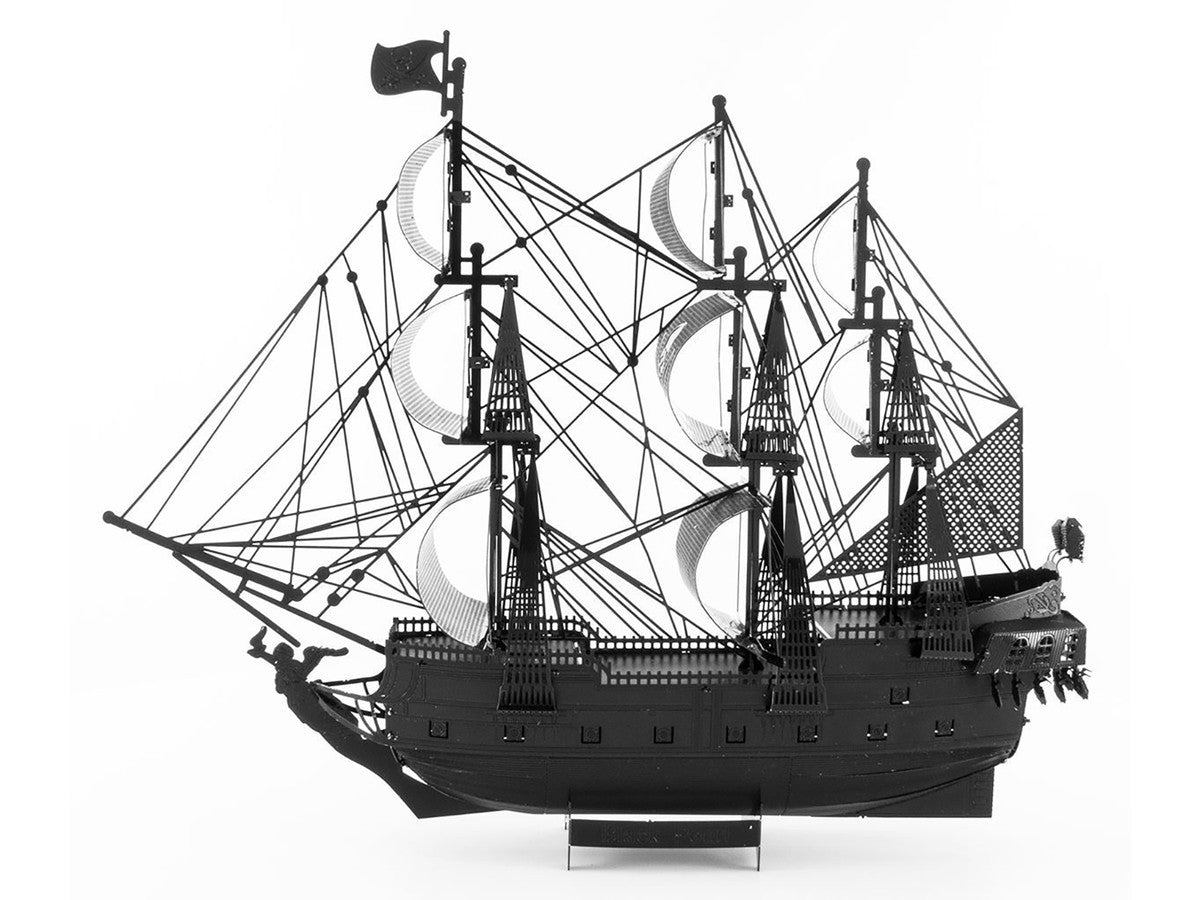Model Kit Black Pearl Ship Black Version (Moderate Difficulty) Steel Model by Metal Earth LuxuryLifeWay Online Store