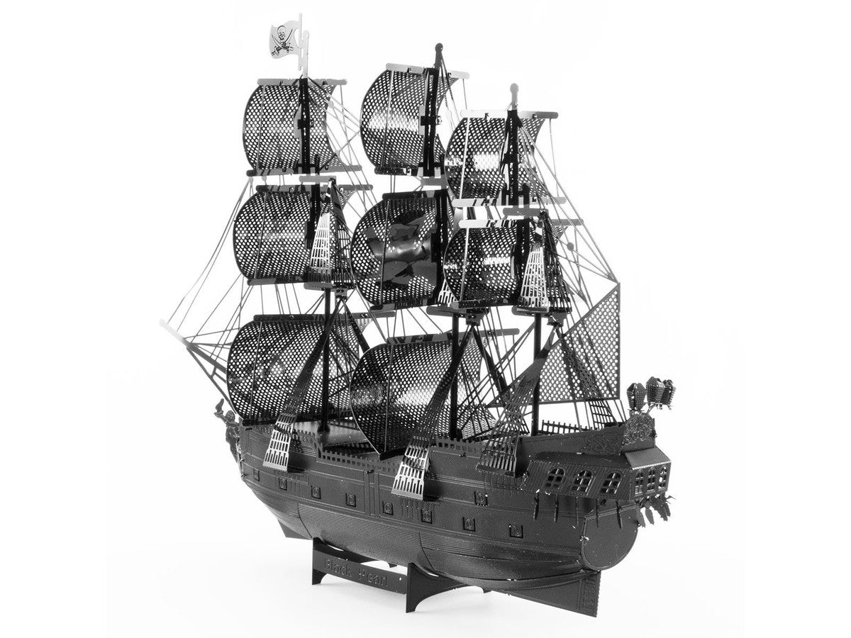 Model Kit Black Pearl Ship Black Version (Moderate Difficulty) Steel Model by Metal Earth LuxuryLifeWay Online Store