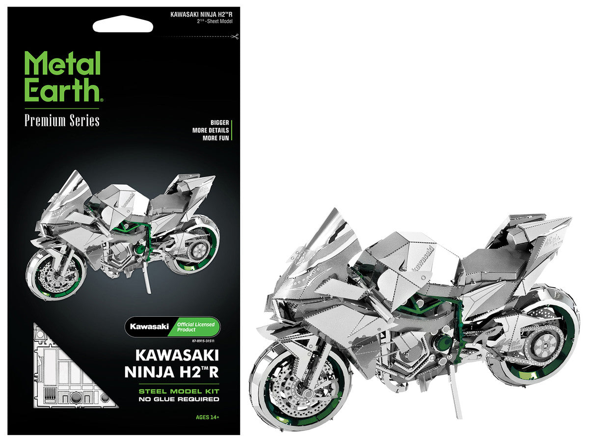 Model Kit Kawasaki Ninja H2R Motorcycle (Expert Difficulty) Steel Model by Metal Earth LuxuryLifeWay Online Store