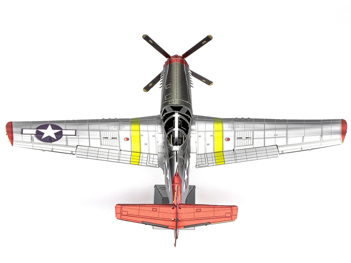 Model Kit North American P-51D Mustang Fighter Aircraft "Tuskegee Airmen Duchess Arlene 100th Fighter Squadron" United States Army Air Forces (Challenging Difficulty) Steel Model by Metal Earth LuxuryLifeWay Online Store