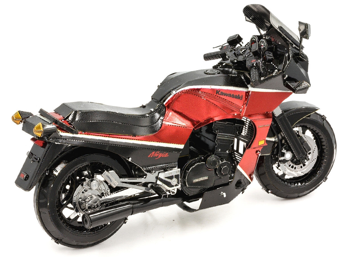 Model Kit Kawasaki GPz900R Motorcycle Red and Black (Challenging Difficulty) Steel Model by Metal Earth LuxuryLifeWay Online Store