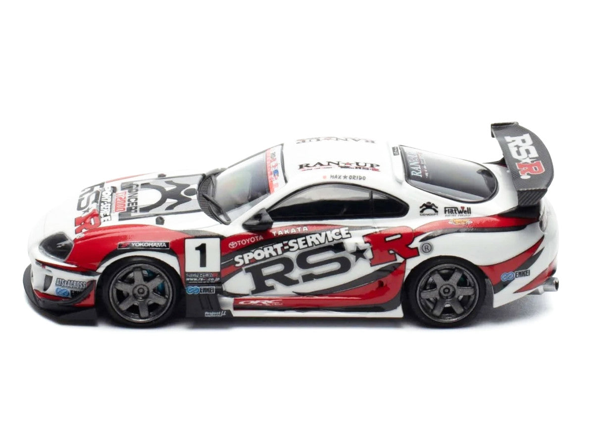Toyota Supra (JZA80) RZ RHD (Right Hand Drive) #1 "Sport Service RSR" White with Graphics "Malaysia Exclusive" 1/64 Diecast Model Car by Ignition Model LuxuryLifeWay Online Store